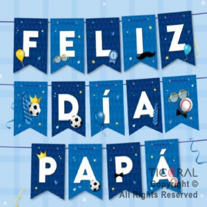 BANDERIN FELIZ DIA PAPA x 1